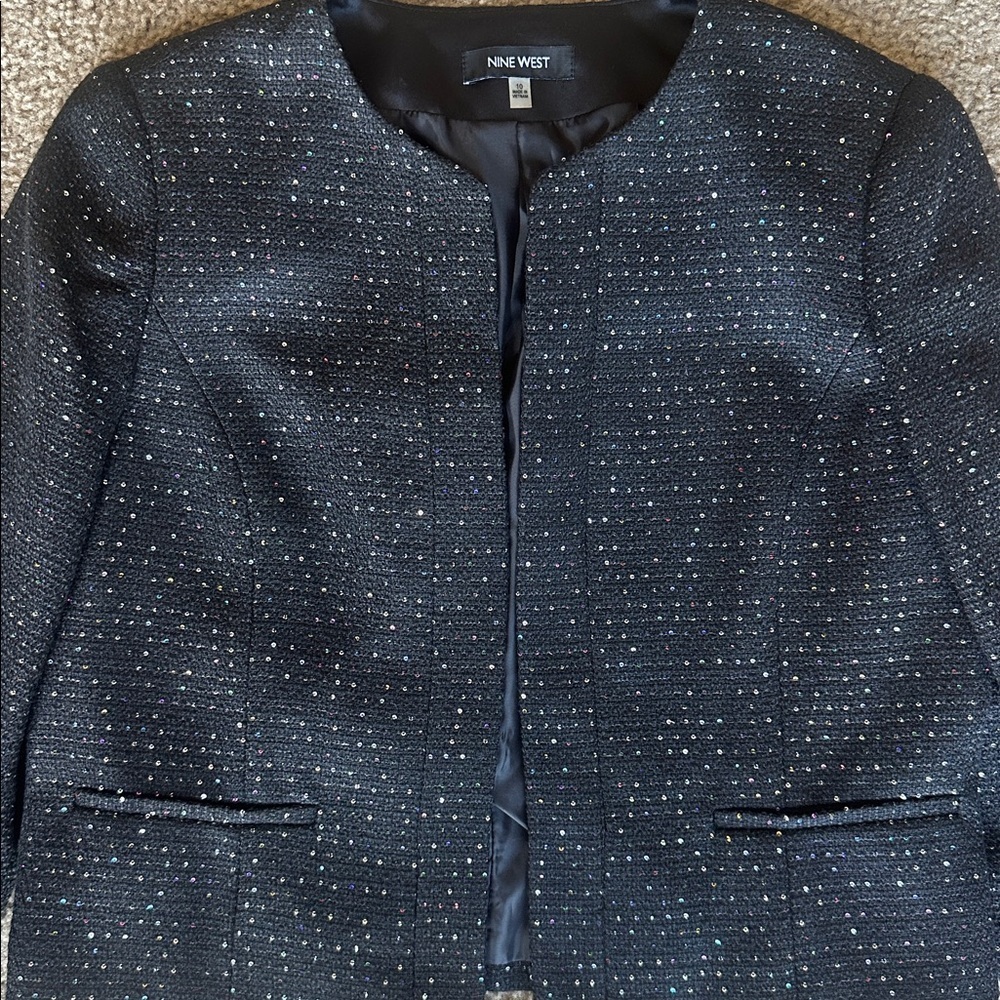 Nine West Textured Black Blazer - Picture 2 of 9